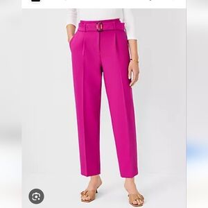 Ann Taylor Belted Taper Pant